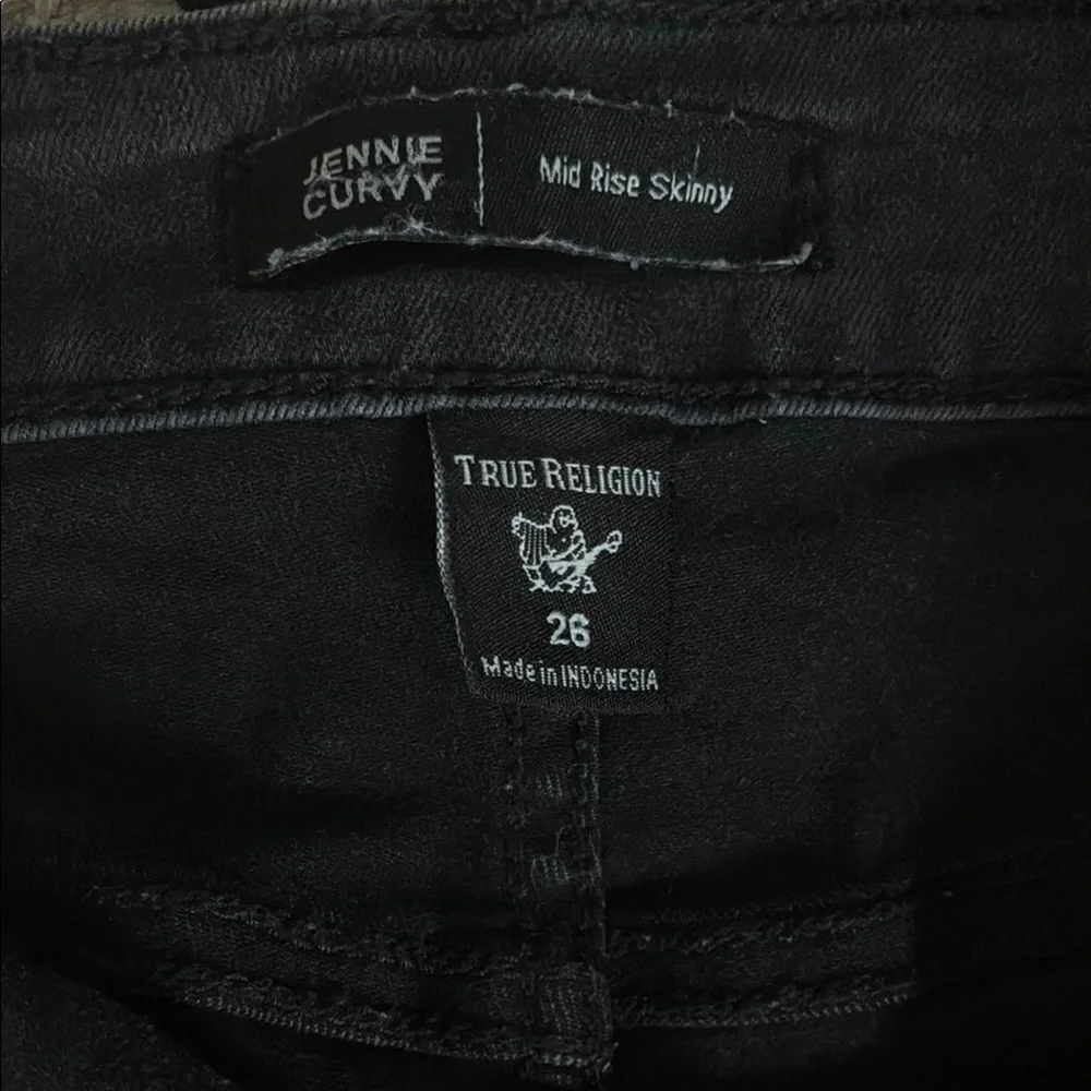 Women's Black True Religion Jeans - Picture 2 of 5